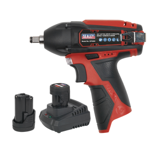 Sealey CP1204KIT SV12 Series 3/8"Sq Drive Cordless Impact Wrench Kit 12V 2Ah - 2 Batteries - additional view 2