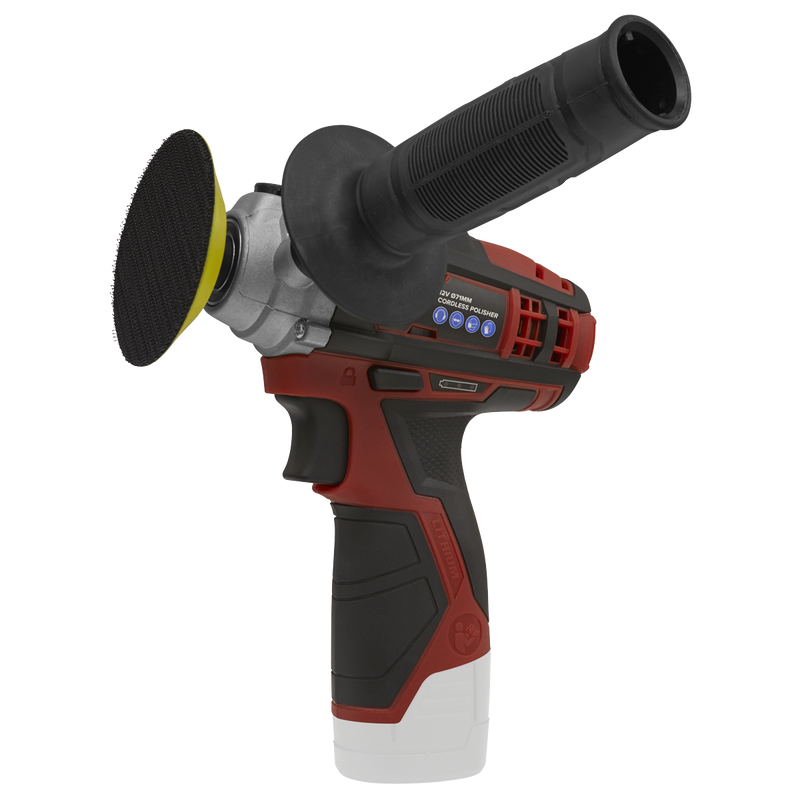 Sealey CP1205KIT SV12 Series 71mm Cordless Polisher Kit 12V 2Ah - 2 Batteries - additional view 4
