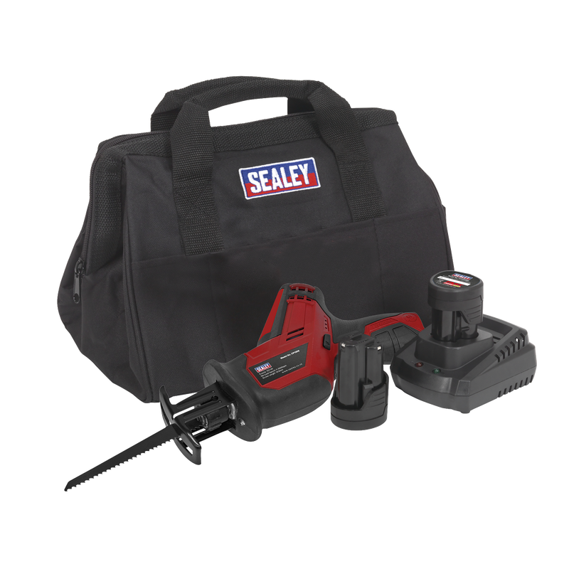 Sealey CP1208KIT SV12 Series Cordless Reciprocating Saw Kit 12V 2Ah - 2 Batteries - additional view 4