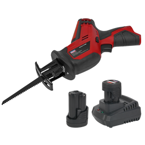 Sealey CP1208KIT SV12 Series Cordless Reciprocating Saw Kit 12V 2Ah - 2 Batteries