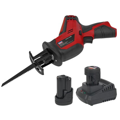Sealey CP1208KIT SV12 Series Cordless Reciprocating Saw Kit 12V 2Ah - 2 Batteries