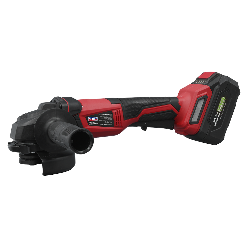 Sealey CP20VAGB SV20 Series 115mm Cordless Angle Grinder 20V - Body Only - additional view 7