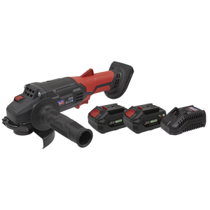 Sealey CP20VAGBKIT SV20 Series 115mm Cordless Angle Grinder Kit 20V 4Ah - 2 Batteries - additional view 6