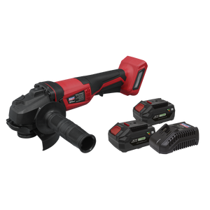 Sealey CP20VAGBKIT SV20 Series 115mm Cordless Angle Grinder Kit 20V 4Ah - 2 Batteries - additional view 4