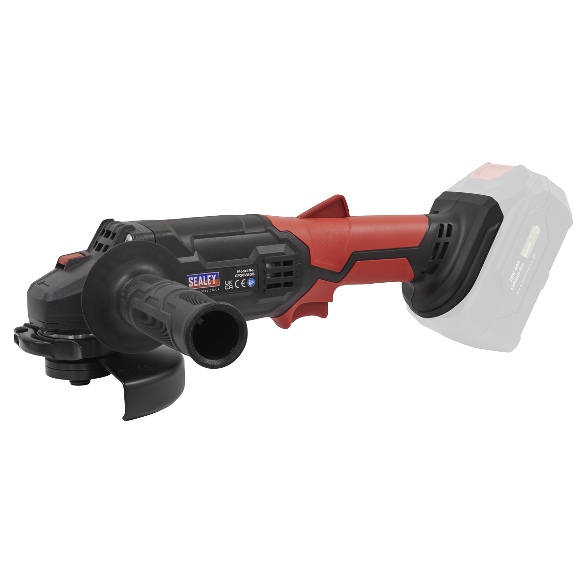 Sealey CP20VAGBKIT SV20 Series 115mm Cordless Angle Grinder Kit 20V 4Ah - 2 Batteries - additional view 7