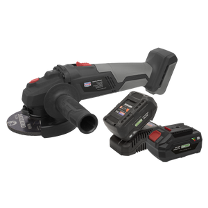 Sealey CP20VAGXKIT Premier SV20 Series 115mm Brushless Cordless Angle Grinder Kit 20V 4Ah - 2 Batteries - additional view 3