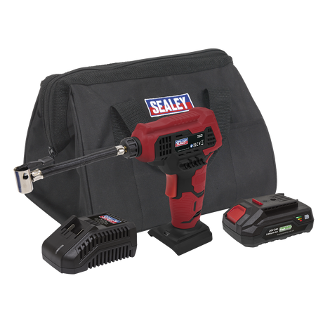 Sealey CP20VAPKIT1 SV20 Series Cordless Tyre Inflator Kit 20V 2Ah