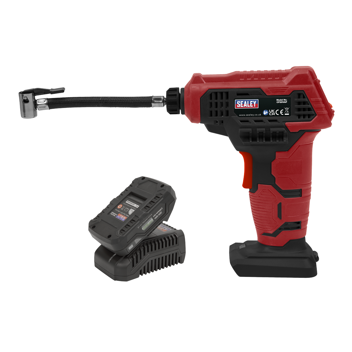 Sealey CP20VAPKIT1 SV20 Series Cordless Tyre Inflator Kit 20V 2Ah - additional view 4
