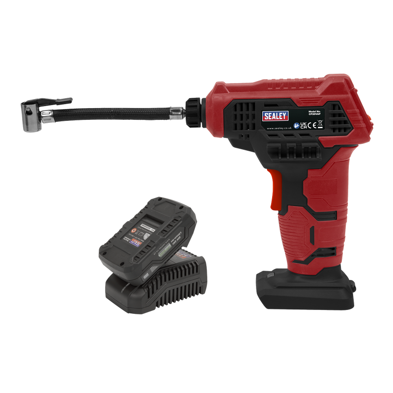 Sealey CP20VAPKIT1 SV20 Series Cordless Tyre Inflator Kit 20V 2Ah - additional view 4