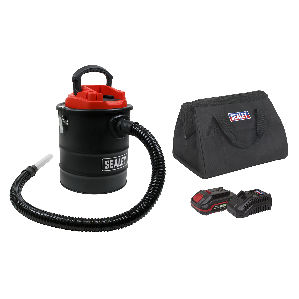 Sealey CP20VAVKIT1 SV20 Series 15L Cordless Handheld Ash Vacuum Cleaner Kit 20V 2Ah SV20