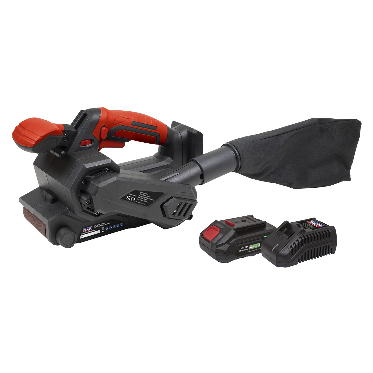 Sealey CP20VBSKIT1 SV20 Series Cordless Belt Sander Kit 20V 2Ah - additional view 7