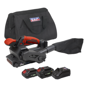 Sealey CP20VBSKIT SV20 Series 76mm Cordless Belt Sander Kit 20V - 2 Batteries
