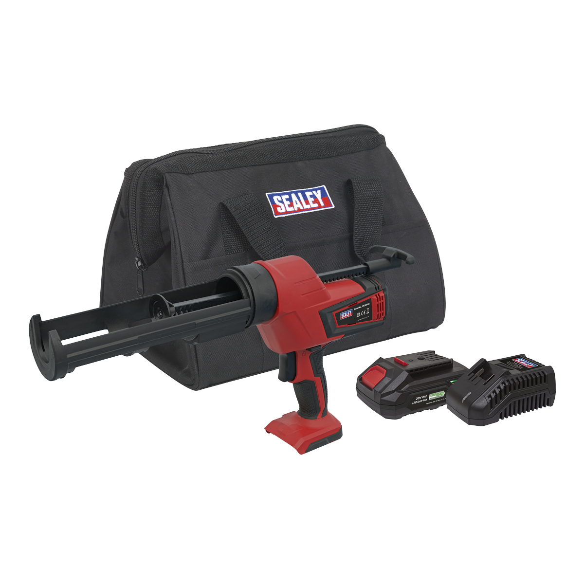 Sealey CP20VCGKIT1 SV20 Series 310ml Cordless Caulking Gun Kit 20V 2Ah