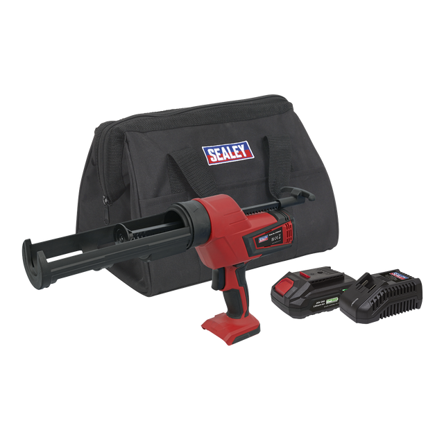 Sealey CP20VCGKIT1 SV20 Series 310ml Cordless Caulking Gun Kit 20V 2Ah