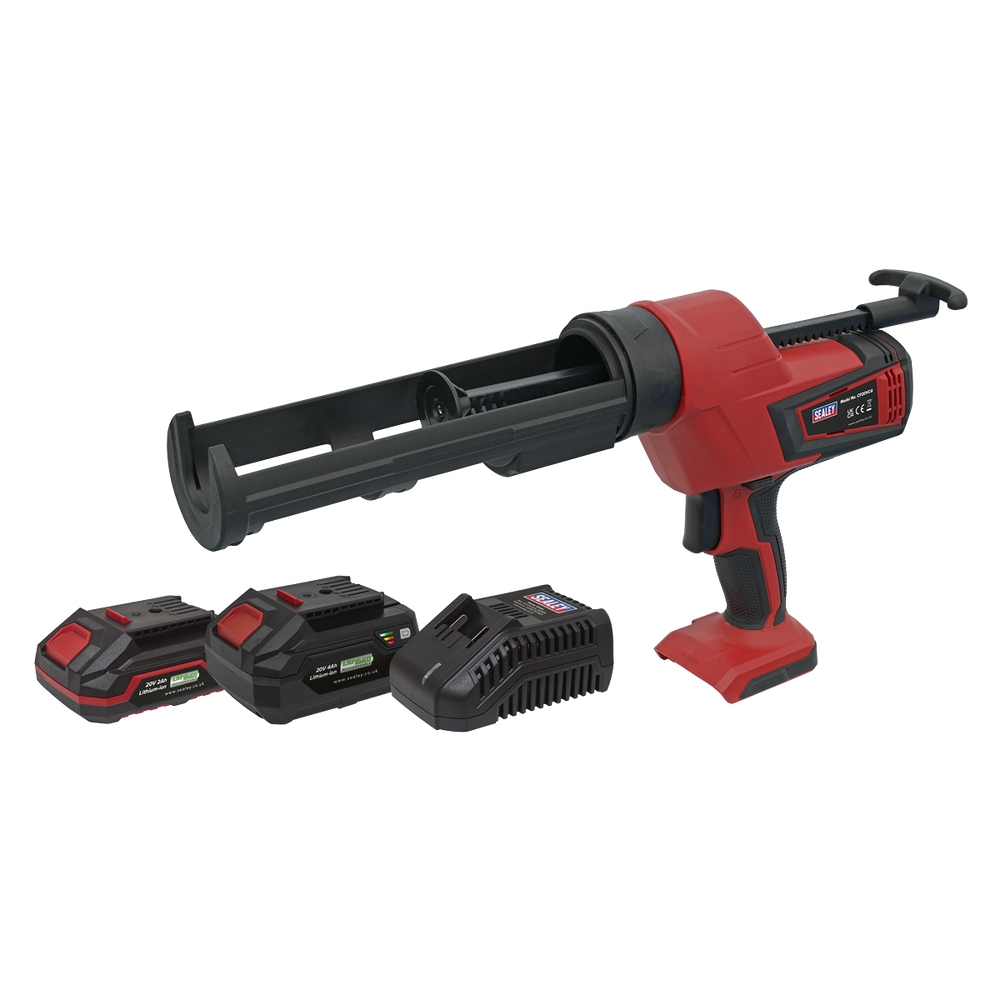 Sealey CP20VCGKIT SV20 Series 310ml Cordless Caulking Gun Kit 20V - 2 Batteries - additional view 3