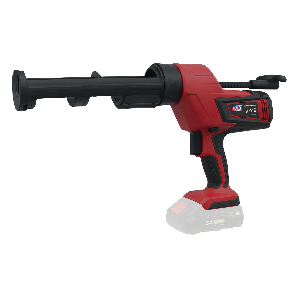 Sealey CP20VCGKIT SV20 Series 310ml Cordless Caulking Gun Kit 20V - 2 Batteries - additional view 4