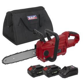 Sealey CP20VCHSKIT SV20 Series 25cm Cordless Chainsaw Kit 20V 4Ah - 2 Batteries