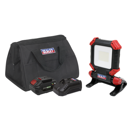 Sealey CP20VCLKIT1 SV20 Series 15W Cordless SMD LED Worklight Kit 20V 4Ah