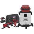 Sealey CP20VCOMBO5 3 x SV20 Series Cordless Power Tool Vac Kit 20V - 2 Batteries