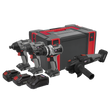 Sealey CP20VCOMBOX1EU Premier 4 x SV20 Series Cordless Brushless Power Tool Kit 20V Euro Plug - 2 Batteries