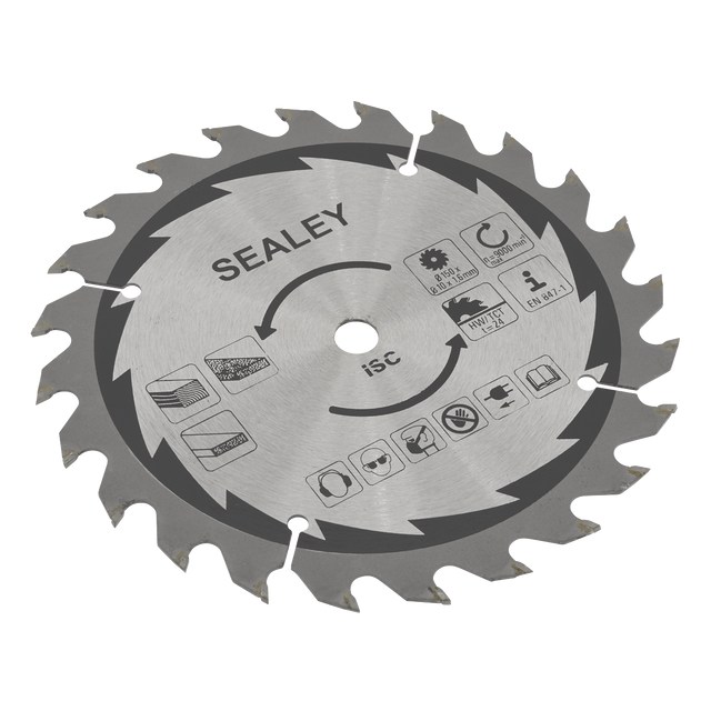 Sealey CP20VCS.03 150mm Cut-Off Saw Blade 1.6mm/10mm 24tpu