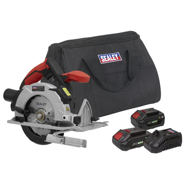 Sealey CP20VCSKIT SV20 Series 150mm Cordless Circular Saw Kit 20V - 2 Batteries