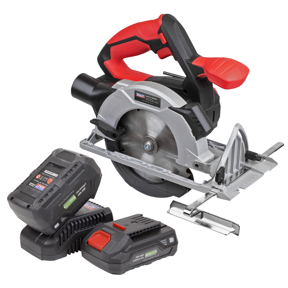 Sealey CP20VCSKIT SV20 Series 150mm Cordless Circular Saw Kit 20V - 2 Batteries - additional view 3