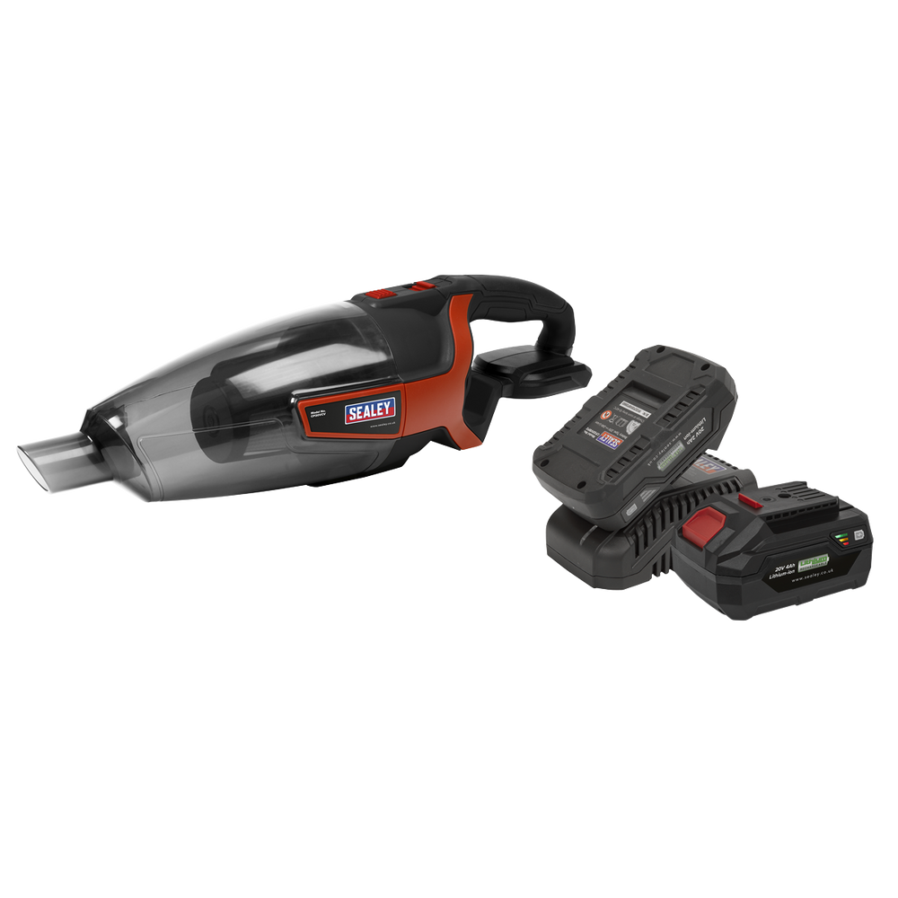 Sealey CP20VCVKIT SV20 Series 650ml Cordless Handheld Vacuum Cleaner Kit 20V - 2 Batteries - additional view 8