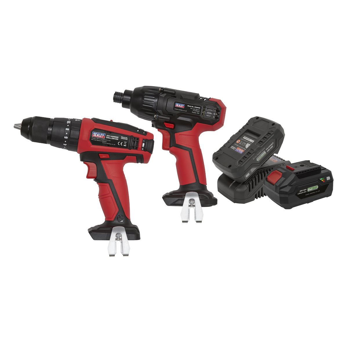 Sealey CP20VDDCOMBO 2 x SV20 Series Cordless Power Tool Kit 20V - 2 Batteries - additional view 5