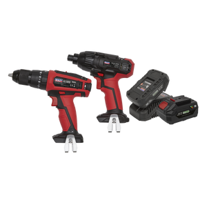 Sealey CP20VDDCOMBO 2 x SV20 Series Cordless Power Tool Kit 20V - 2 Batteries - additional view 5