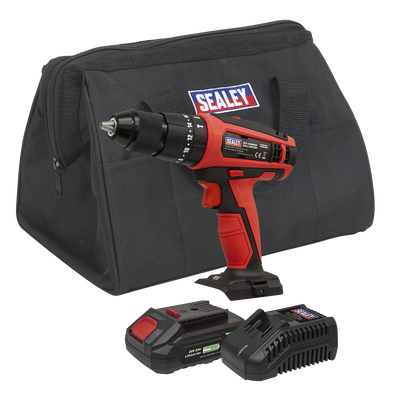 Sealey CP20VDDKIT1 SV20 Series 13mm Cordless Combi Drill Kit 20V 2Ah