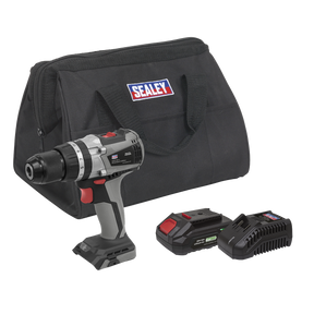 Sealey CP20VDDXKIT1 Premier SV20 Series 13mm Brushless Cordless Combi Drill Kit 20V 2Ah