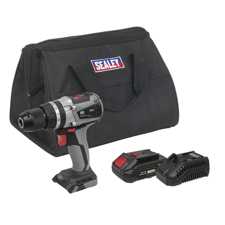 Sealey CP20VDDXKIT1 Premier SV20 Series 13mm Brushless Cordless Combi Drill Kit 20V 2Ah