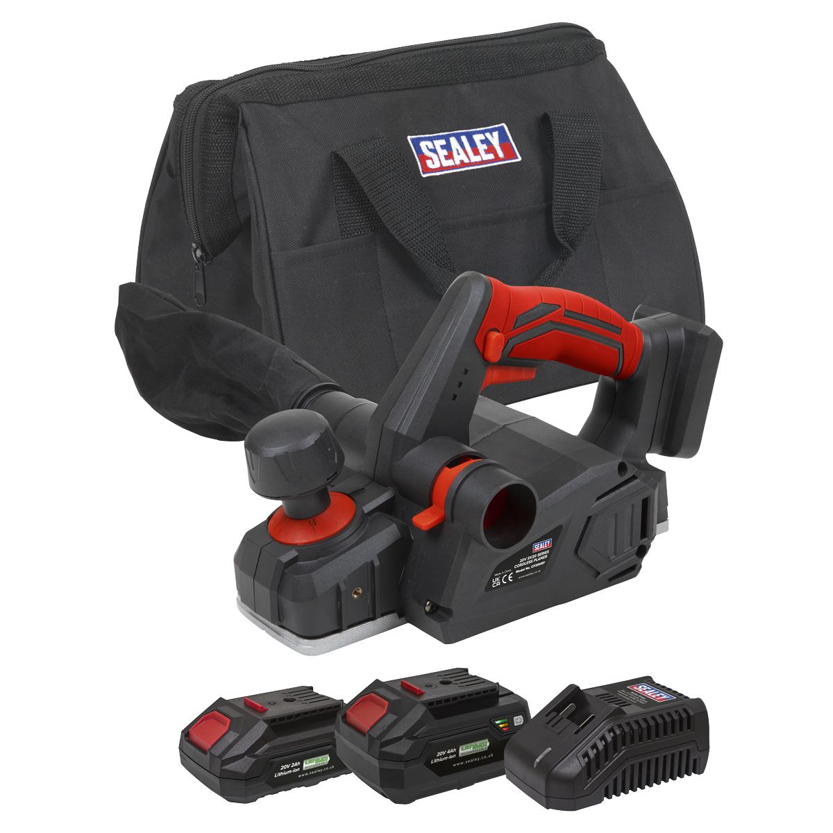 Sealey CP20VEPKIT SV20 Series Cordless Planer Kit 20V - 2 Batteries