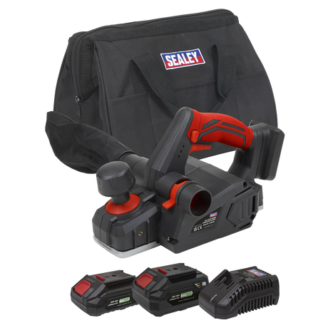 Sealey CP20VEPKIT SV20 Series Cordless Planer Kit 20V - 2 Batteries