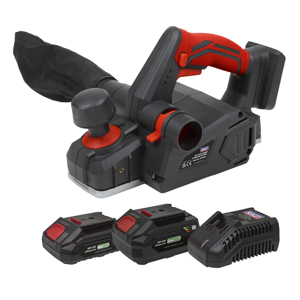 Sealey CP20VEPKIT SV20 Series Cordless Planer Kit 20V - 2 Batteries - additional view 2