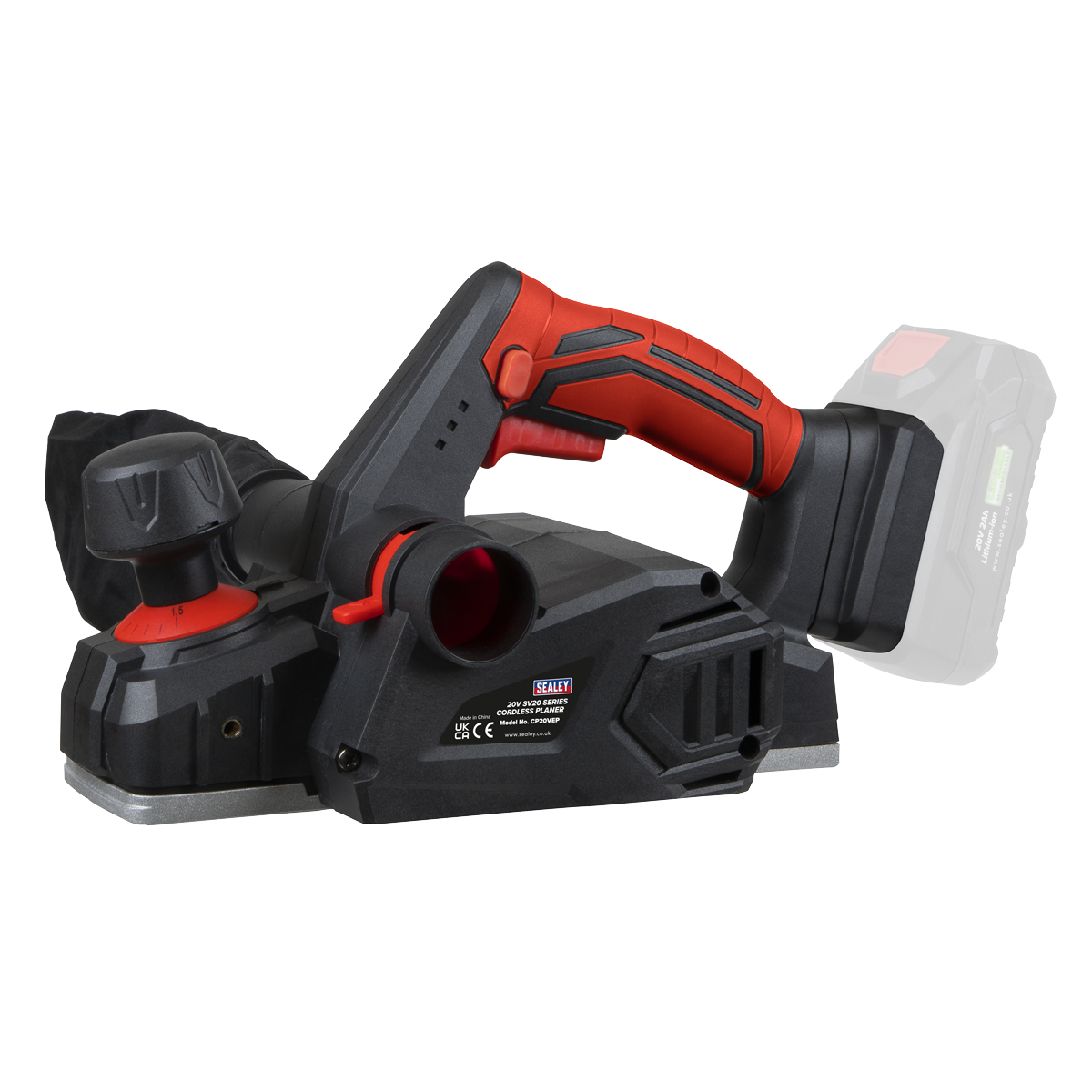 Sealey CP20VEPKIT SV20 Series Cordless Planer Kit 20V - 2 Batteries - additional view 4