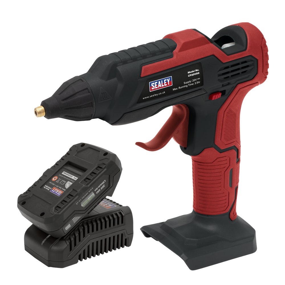 Sealey CP20VGGKIT1 SV20 Series Cordless Glue Gun Kit 20V 2Ah - additional view 3