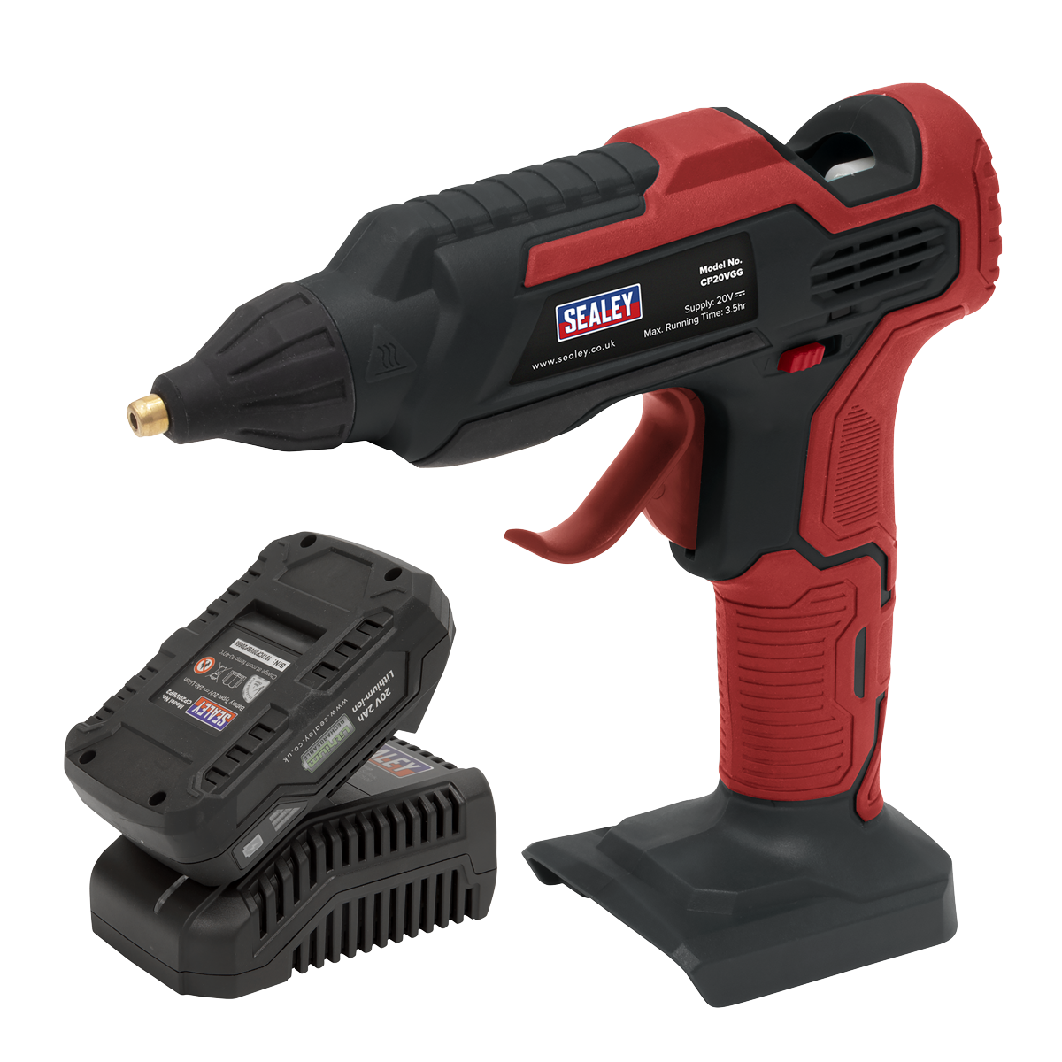 Sealey CP20VGGKIT1 SV20 Series Cordless Glue Gun Kit 20V 2Ah - additional view 3