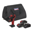Sealey CP20VGGKIT SV20 Series Cordless Glue Gun Kit 20V 2Ah - 2 Batteries