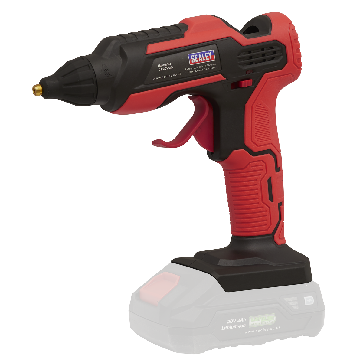 Sealey CP20VGGKIT SV20 Series Cordless Glue Gun Kit 20V 2Ah - 2 Batteries - additional view 4