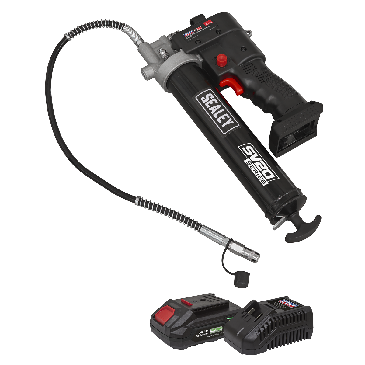 Sealey CP20VGRGKIT1 SV20 Series Grease Gun Kit 20V 2Ah - additional view 7