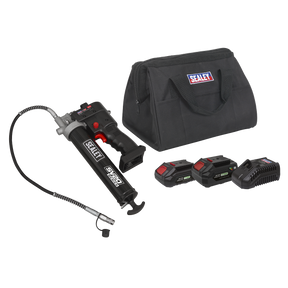 Sealey CP20VGRGKIT SV20 Series Cordless Grease Gun 20V - 2 Batteries