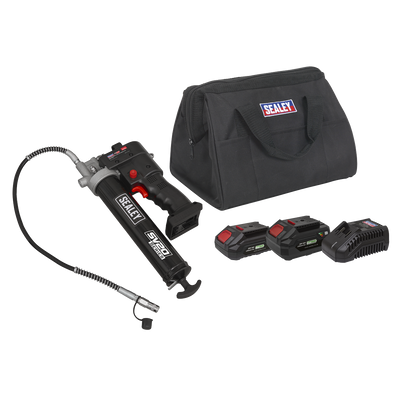 Sealey CP20VGRGKIT SV20 Series Cordless Grease Gun 20V - 2 Batteries