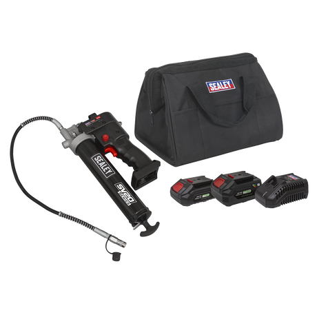 Sealey CP20VGRGKIT SV20 Series Cordless Grease Gun 20V - 2 Batteries