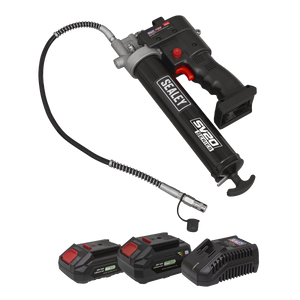 Sealey CP20VGRGKIT SV20 Series Cordless Grease Gun 20V - 2 Batteries - additional view 2
