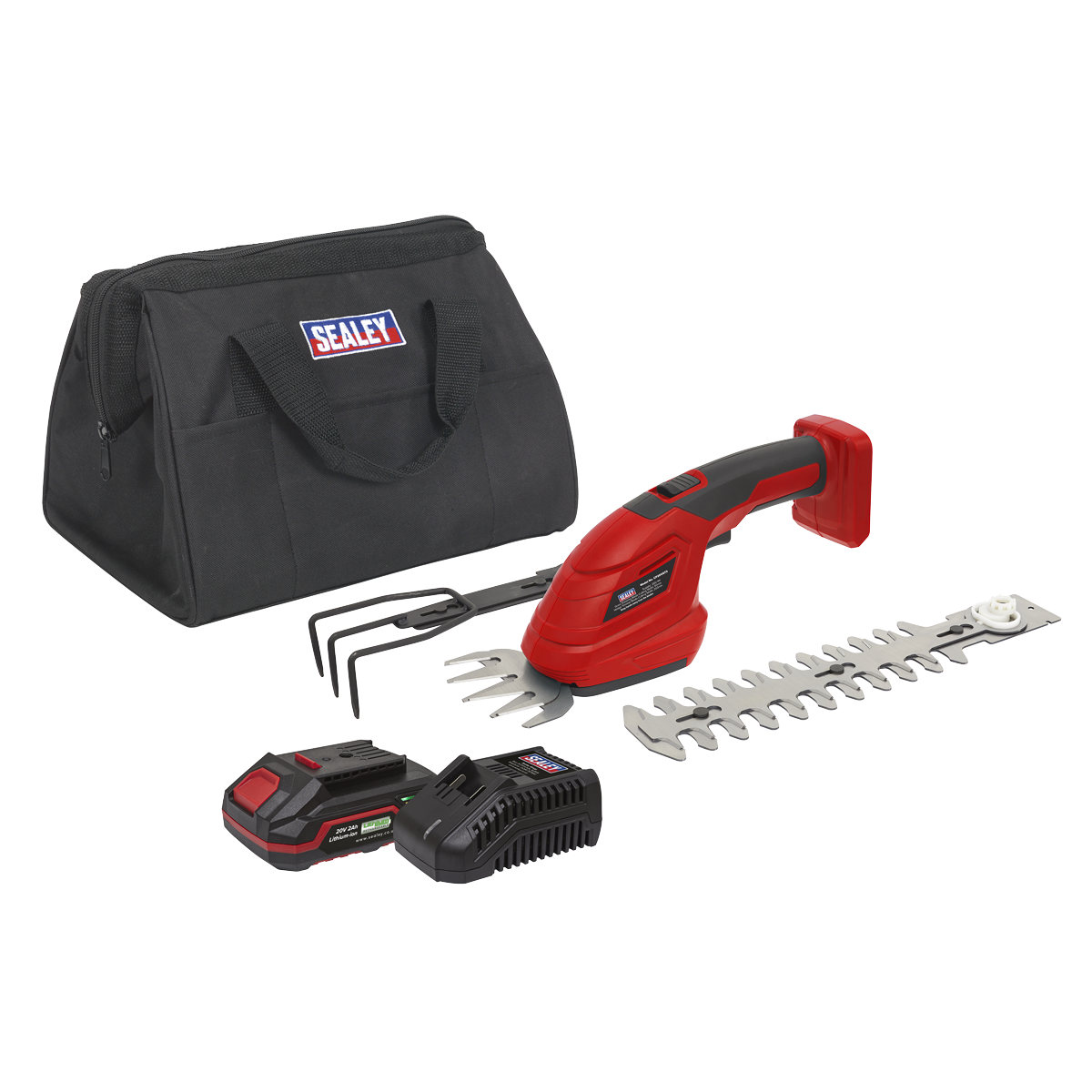 Sealey CP20VGT3KIT1 SV20 Series 3-in-1 Cordless Garden Tool Kit 20V 2Ah