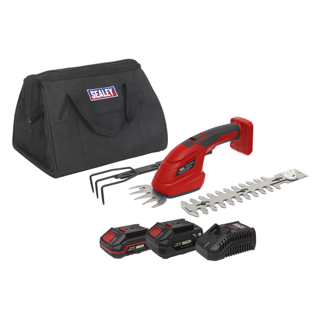 Sealey CP20VGT3KIT SV20 Series 3-in-1 Cordless Garden Tool 20V - 2 Batteries