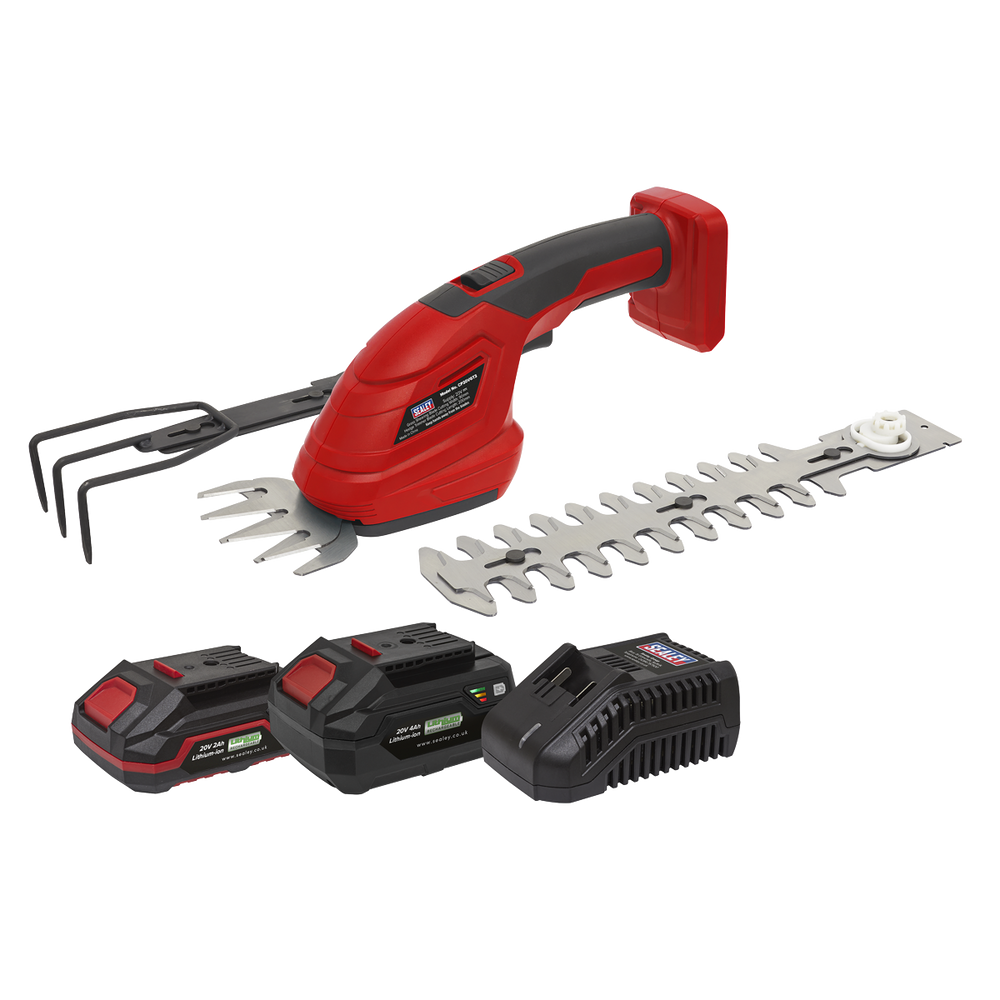 Sealey CP20VGT3KIT SV20 Series 3-in-1 Cordless Garden Tool 20V - 2 Batteries - additional view 4