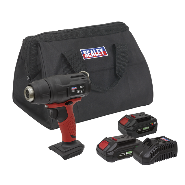 Sealey CP20VHGKIT2 SV20 Series Cordless Heat Gun Kit 20V - 2 Batteries
